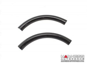 Alfa Romeo Stelvio Steering Wheel Trim - Carbon Fiber - Upper Cover - Green Candy - Pre '20